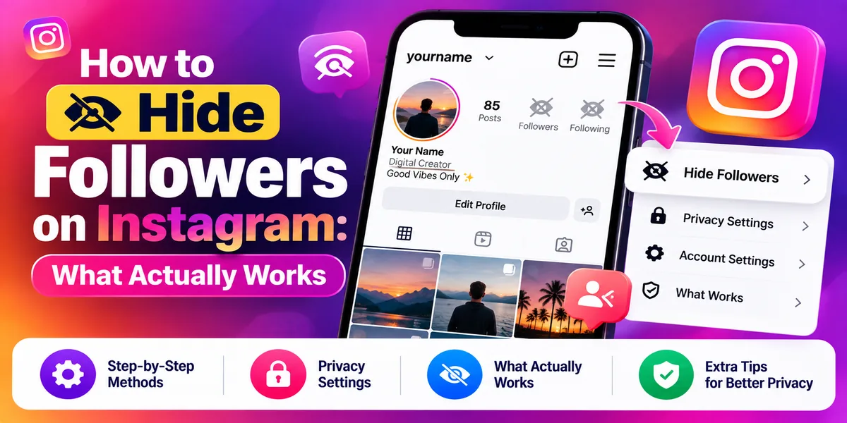 How to Hide Followers on Instagram: What Actually Works